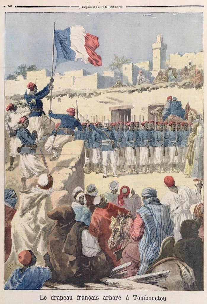 Frederic Theodore Lix - La nascita della bandiera francese a Timbuktu (Mali)
